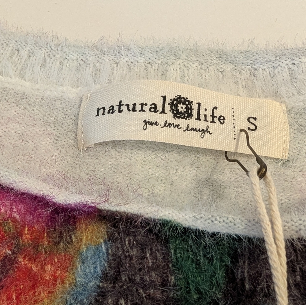 Natural Life Floral Crew Neck Sweater Size Small New With Tags - Picture 9 of 10
